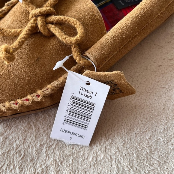 NWT Genuine Suede Moccasin Slippers 7 - Picture 12 of 14